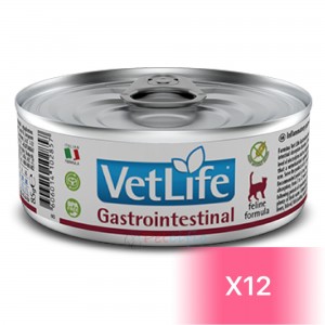 Vet Life 貓用處方罐頭 - Gastrointestinal 腸胃配方 85g (12罐) 【到期日：10/2025】
