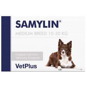 Vetplus Samylin 適肝能中型犬隻(11-30kg)肝臟補充丸 (30粒)