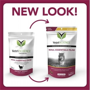 VetriScience Renal Essentials 貓隻腎臟補充咀嚼肉粒 (120粒) (新舊包裝隨機)