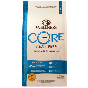 Wellness Core Grain Free Adult Cat Dry Food - Indoor (Salmon & Herring) 11lbs