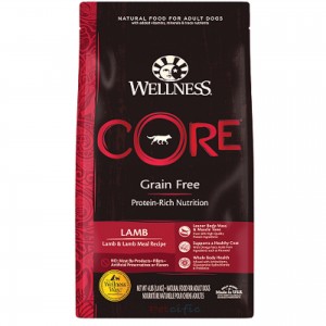 Wellness Core Grain Free Adult Dog Dry Food - Lamb 12lbs