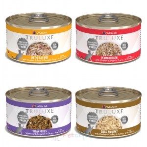 WeRuVa TruLuxe Canned Cat Food 85g 4 Flavours x 1 Can (4 Cans Set)