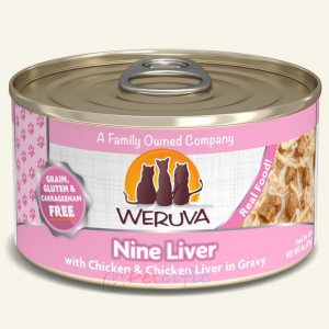 WeRuVa Canned Cat Food - Chicken & Chicken Liver in Gravy(Nine Liver) 85g