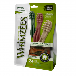 【Limited 5 Per Purchase】Whimzees Dental Dog Treats - Small Size Toothbruch 24 pcs