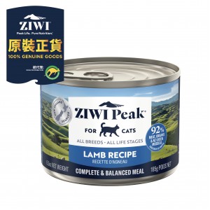 ZiwiPeak 巔峰 鮮肉貓罐頭 - 羊肉配方 185g (12罐)