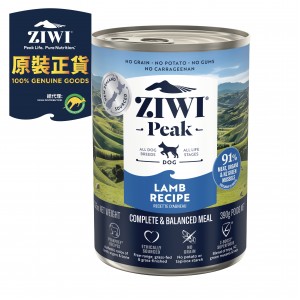 ZiwiPeak 巔峰 鮮肉狗罐頭 - 羊肉配方 390g (12罐)