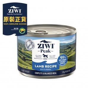 ZiwiPeak 巔峰 鮮肉狗罐頭 - 羊肉配方 170g (12罐)
