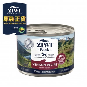 ZiwiPeak 巔峰 鮮肉狗罐頭 - 鹿肉配方 170g (12罐)