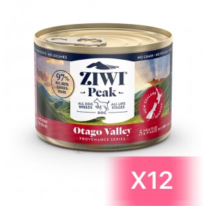 ZiwiPeak 巔峰 鮮肉狗罐頭 - 奧塔哥山谷(牛肉、鹿肉、羊肉、藍鱈魚、長尾鱈魚)配方 170g (12罐)