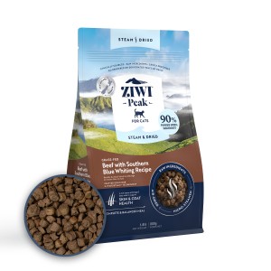 ZiwiPeak 巔峰 微蒸全貓風乾糧 - 草飼牛肉、南藍鱈配方 2.2kg