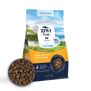 ZiwiPeak 巔峰 微蒸全貓風乾糧 - 放養雞、原條鯖魚配方 2.2kg