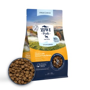 ZiwiPeak 巔峰 微蒸全犬風乾糧 - 放養雞肉、果園水果配方 1.5kg